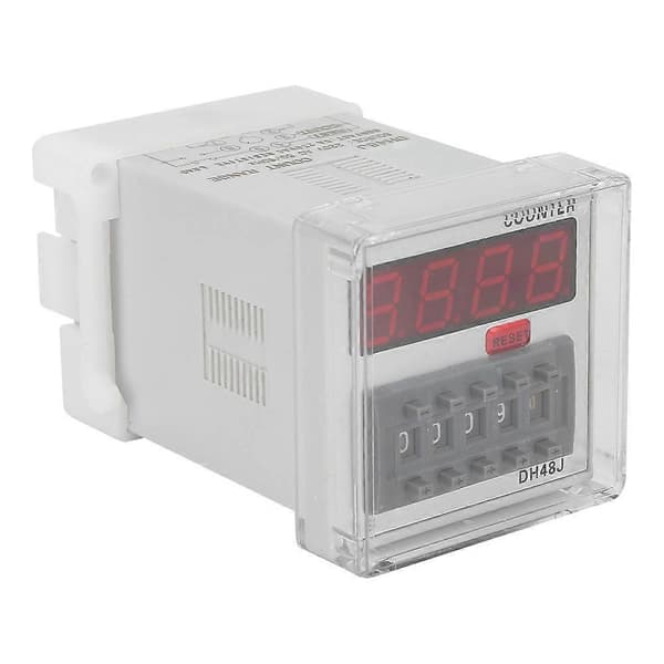 DH48J 220VAC Digital Räknarrelä LED-Display 1-999900 8-Pin YEMAA