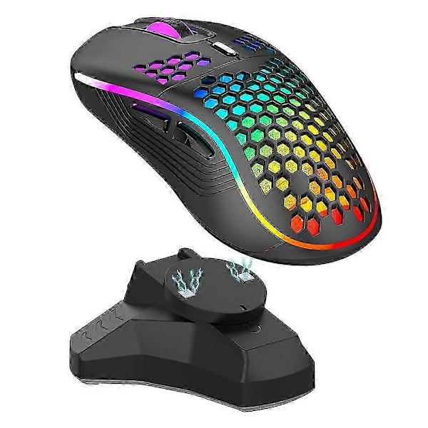 For Logitech G Pro X Superlight/Superlight 2 Trådløs Gaming Mus Ladedokk med 150cm Kabel