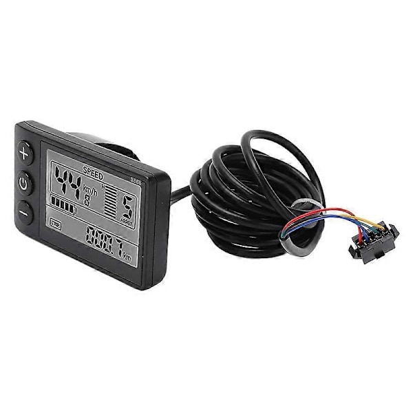 Elektrisk Cykel LCD-Display, S866 LCD-Display Sm Kontakt Elektrisk Cykel LCD-Displaypanel IP65 Vattentät LCD-Displaymätare