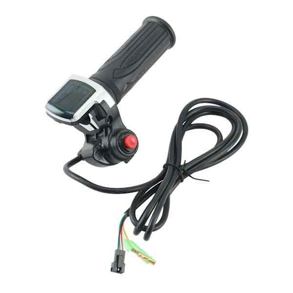 48v Elektrisk Cykel Scooter Hastighedsgasgreb LCD Display Med Afbryder Ebike Twist Throttle Accel