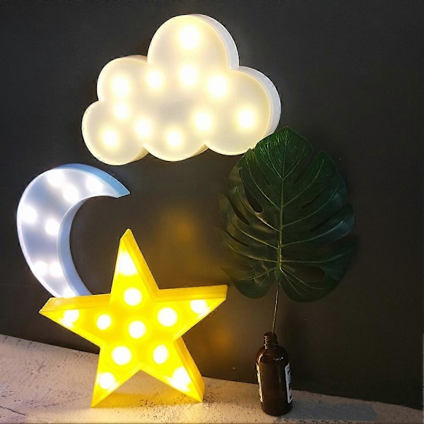 Koristeelliset LED-yövalot, 3 kpl