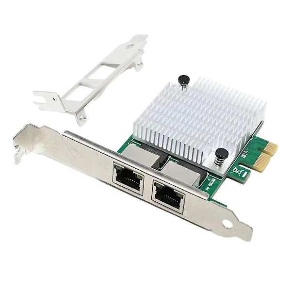 2 RJ45 Porttia PCIe X1 Dual Gigabit Realtek 8111F+ ASM1082E Piirisarja Suodatin PCI-E Tietokone Lan Verkkokortti 1000M
