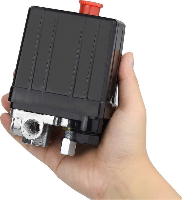 Luftkompressor Tryckströmbrytare Med 4 Utlopp 90-120 Psi 240v Kontrollventil Delar