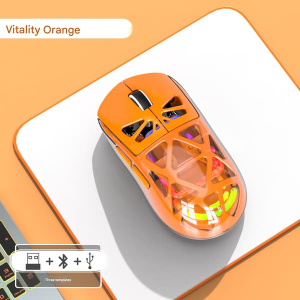 M7 letvægts tre-mode Bluetooth trådløs opladnings gaming mus Orange