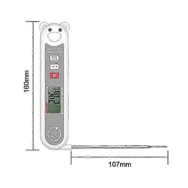 GVDA GD159 Vikbar Digital Termometer Mat Temperaturmätverktyg 2025