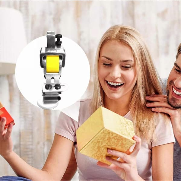 Allsidig Justerbar Rullefald Presserfot Yellow