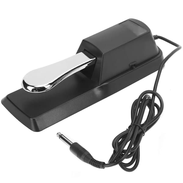 Elektronisk Orgelpedal Universal Pianostøttepedal Musikalsk Instrument Tilbehør Sort