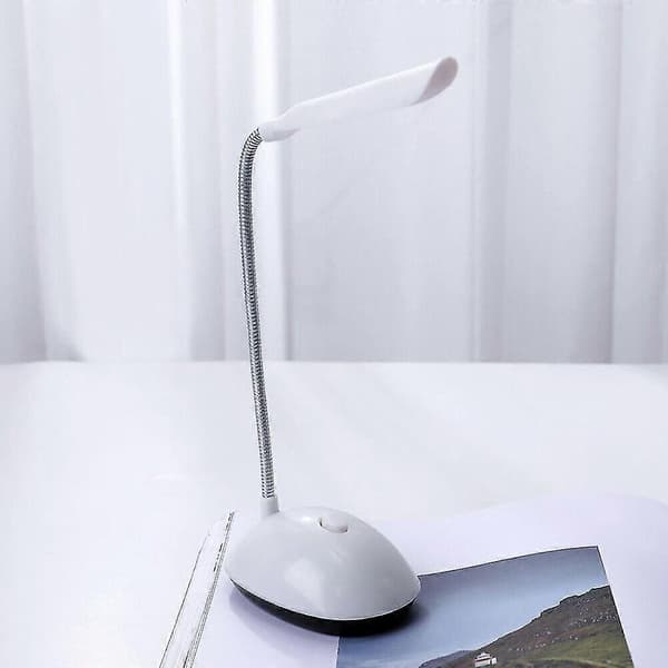 LED Skrivebordslampe Batteri Bærbar Fleksibel Nattbordslampe Leselys