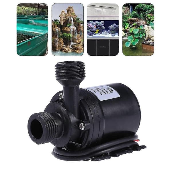 DC 12V Booster Nedsænkbar Pumpe 800l/t 5m Til Springvand Pool Solcellecirkulationssystem Vandcirkulationssystem