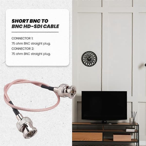 4 st 3G HD SDI-kabel BNC-kabel 30 cm 75 Ohm för kameror BMCC videoutrustning Stöder HD-SDI 3G-SDI 4