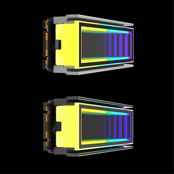 M.2 ARGB Computer Radiator 2280 SSD M2 Radiator PC RGB M.2 Nvme Køler Køleplade Uendelig Afgrund Effekt
