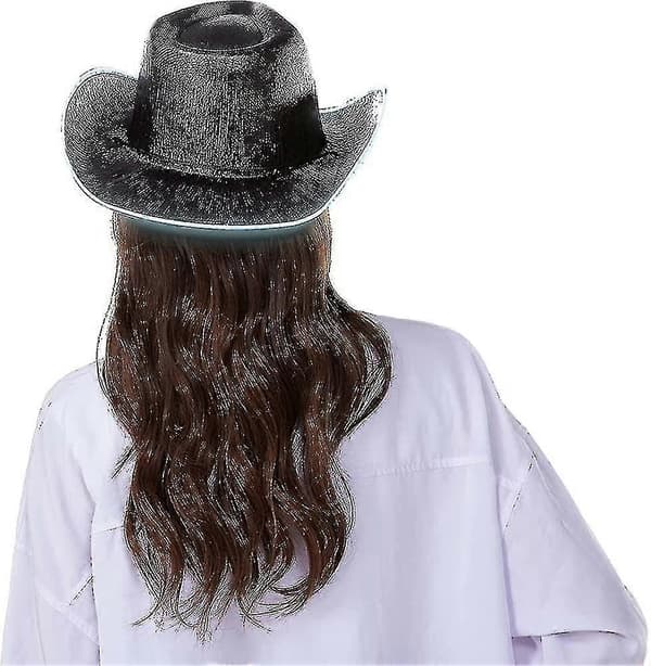 Lysende Space Cowboy Cowgirl Hat