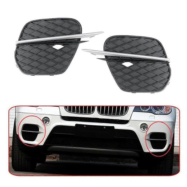 1 Par Frontfanger Grilldeksel Grill Trim for - X5 E70 2011-2013 51117222859 51117222860