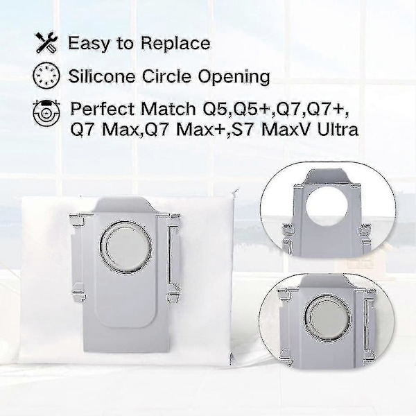 Til Xiaomi Roborock S7 Maxv Ultra Støvpose S7 Maxv / S7 Maxv Plus