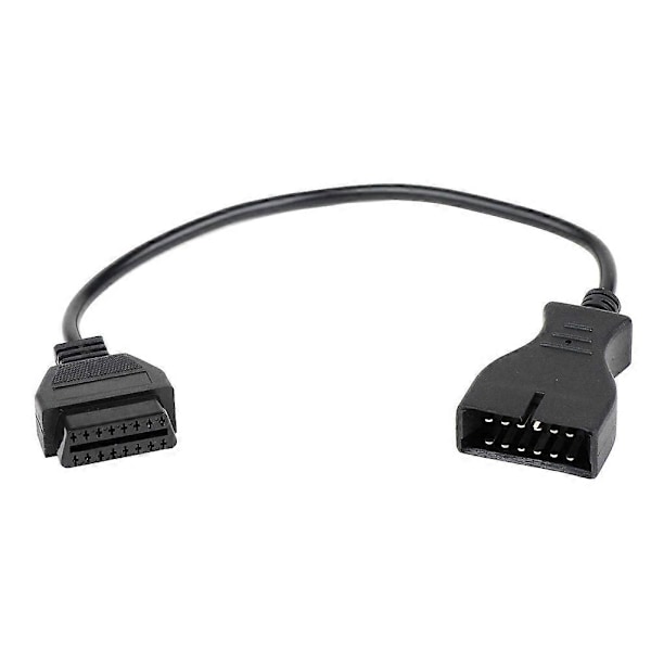 12-bens til 16-bens OBD2 Diagnostisk Konverter Adapterkabel Linjeforbindelse til GM