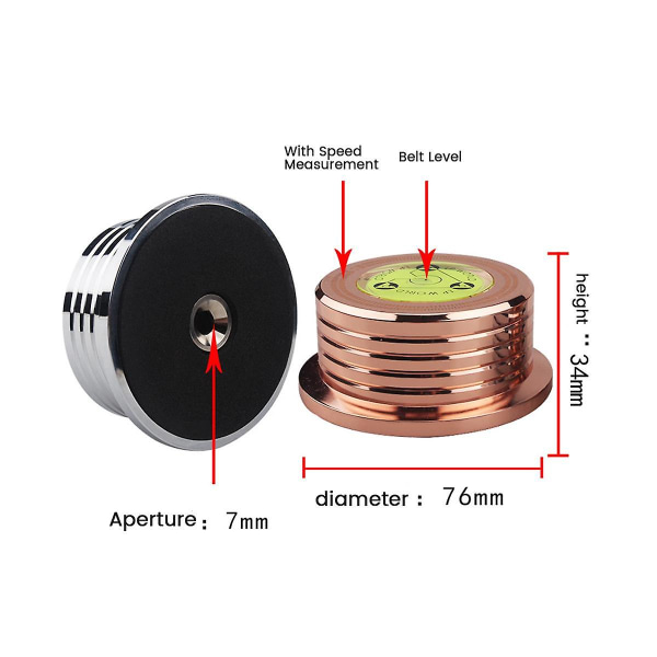 Aluminium Vinyl Skiva Vikt Hifi 50hz Lp Skiva Stabilisator Skivspelare Vinyl Aluminium Legering Vikt Cla