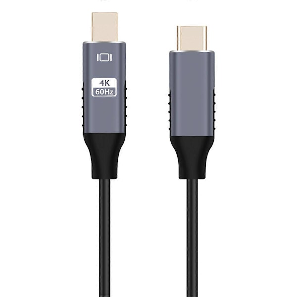 USB C - Mini Displayport -kaapeli USB Type C Thunderbolt 3 - Mini DP -johto 4K-sovitinkaapeli
