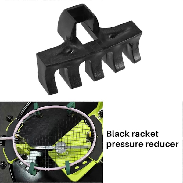 4 st Badminton Racket Strängningsmaskin Verktyg Racketer Tryckreducerare Lastspridare Adapter Tillbehör Svart och Vit-B13