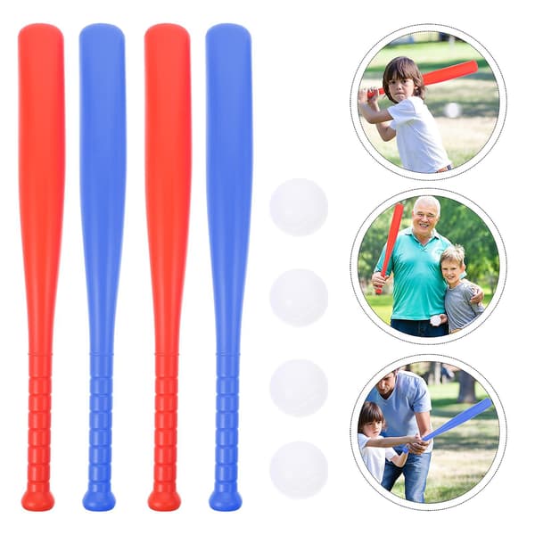 Baseball Bat Kidsplasticpractice Set Kittraining Bats Børn Toddler Outdoorandperformancepitching Props T Letvægts Tee