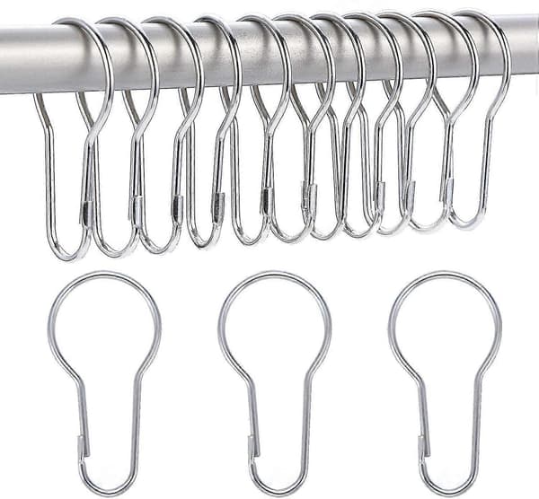 40-pack Duschdraperiringar Hängande Krokar För Sortering Och Organisation