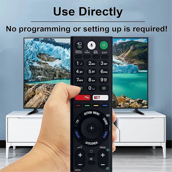 Ersättningsfjärrkontroll RMF-TX200E med röststyrning för Sony TV, även RMT-TX200E RMF-TX300E RMT-TX200A RMF-TX201E