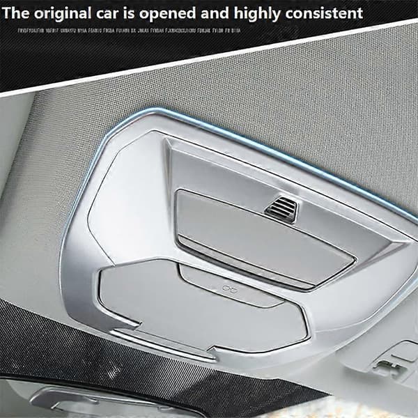 til Escape 2017-2019 Bil Sølv Front Læselampe Panel Cover Trim Dekoration Ramme Tilbehør