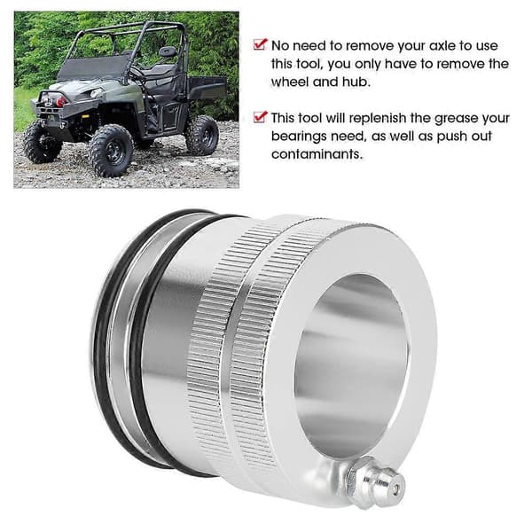 Akselsmøreværktøj til hjullejer, passer til Polaris UTV ATV 44 mm / 1,7 tommer