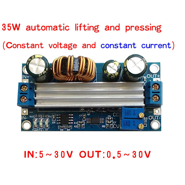 DC-DC Auto Boost Step Up/Down Modul Strømforsyningsmodul Utgangsjusterbar