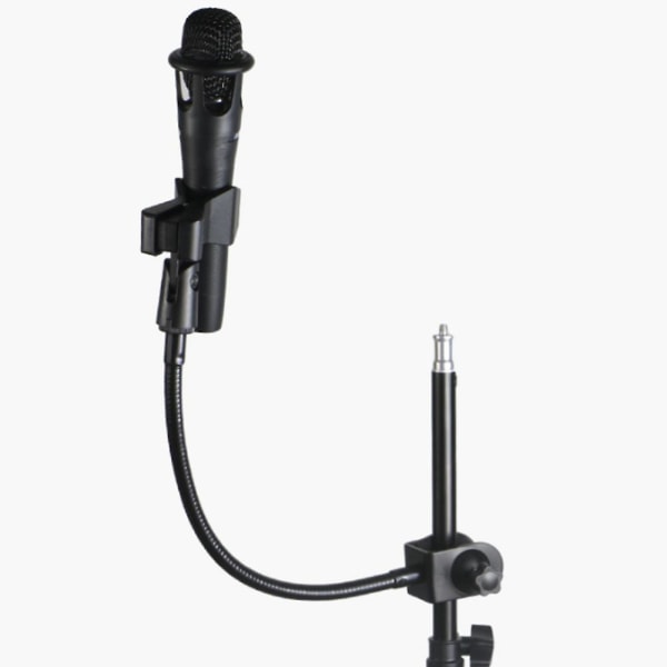 Fleksibelt svanehals mikrofonstativ med skrivebordsklemme til radioudsendelsesstudie, liveudsendelse E