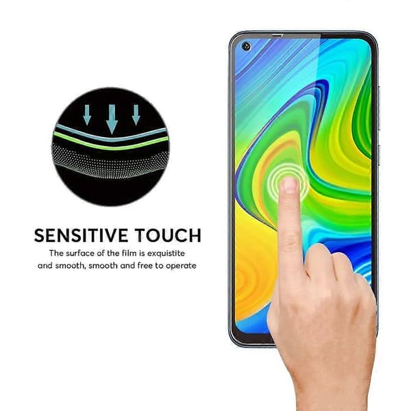 2 ST Fulltäckande Härdat Glas För Xiaomi Redmi Note 8 Skärmskydd Glas
