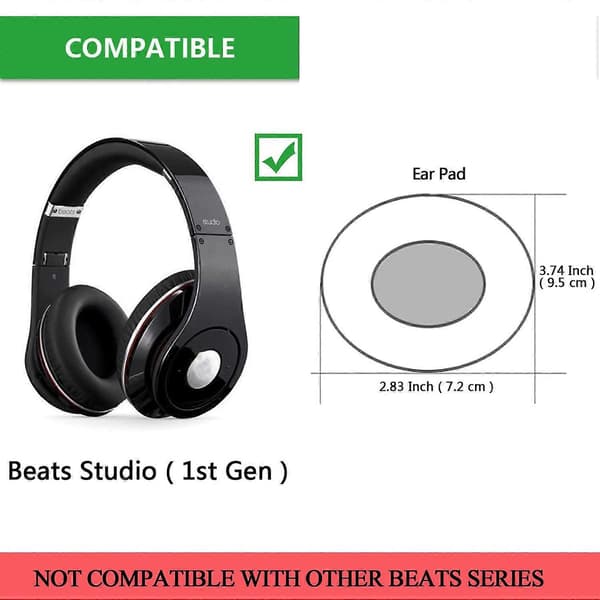 Ørepuder Ørepude Ørebetræk Ørekopper Udskiftning til Studio (1. generation) Studio 1.0 Over Ear Headph