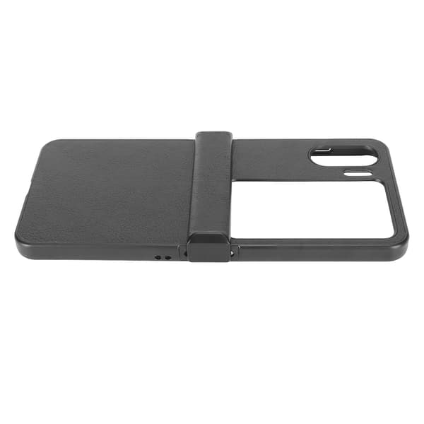 Foldbart Telefoncover Ridsefast Flip Telefon Beskyttelsesetui til Oppo Find N2 Flip Sort