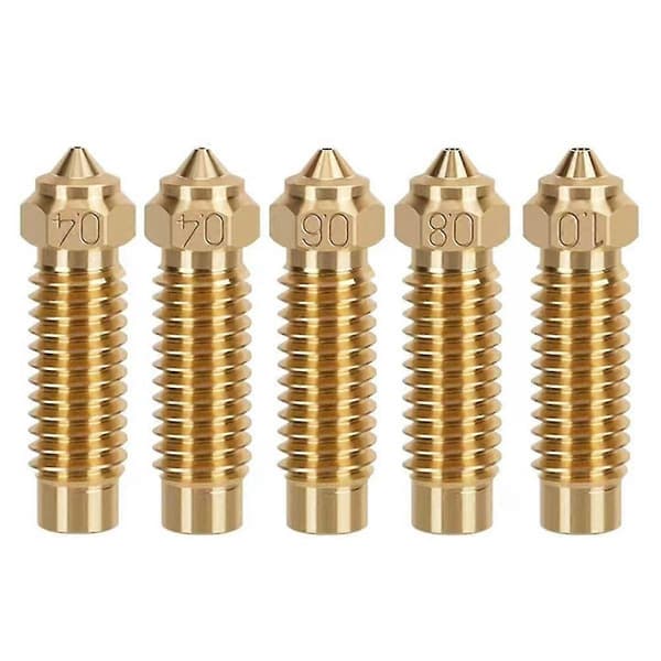 5 stk. Volcano Dyser til Neptune 4 Max/Plus Extruder Nozzle Printer Head Dyser Hotend Extruder Tilbehør