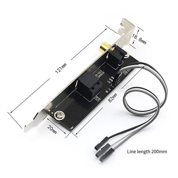 24bit 192khz optisk fiber koaksial datterkort spdif ut for universal datamaskin hovedkort siffer