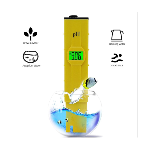 0,01 Vandtester pH-Meter Bærbar Pen Type Surhedsgrad Måler Vand pH-Tester