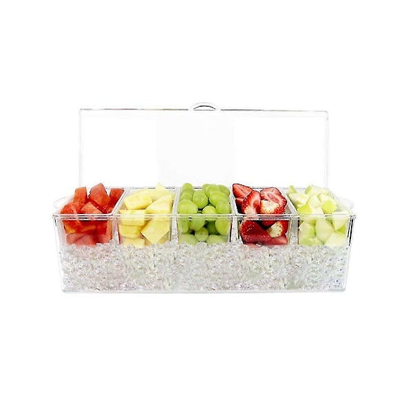 Delad Fruktfat Kryddfat - Kylt Kondimentfat Picknick - Isboxgaller