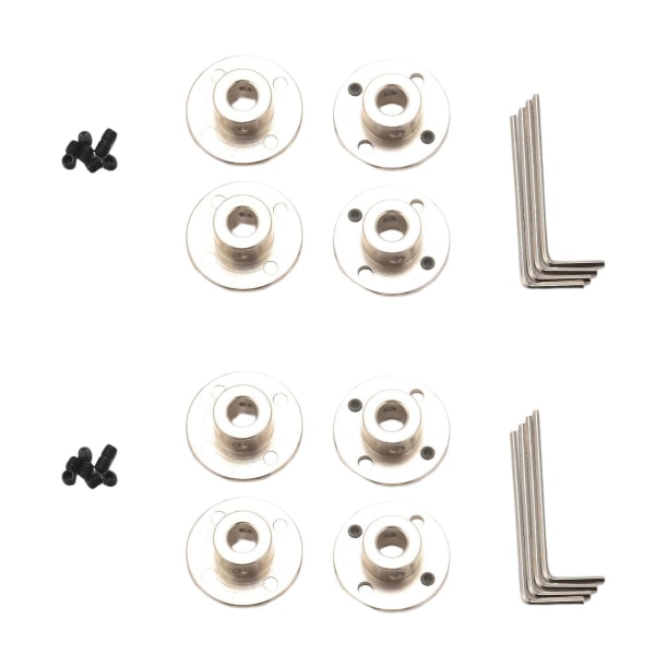 8mm Flansforbindelseskobling, Stiv Guide Stål Model Koblingstilbehør, Aksel Aksebeslag (8 Pak