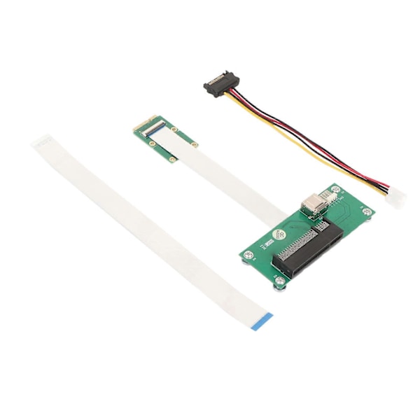 Mini PCIe til PCIe Express 8X Forlengelseskabel USB Riserkort Høyhastighets FPC-kabel Horisontal montering