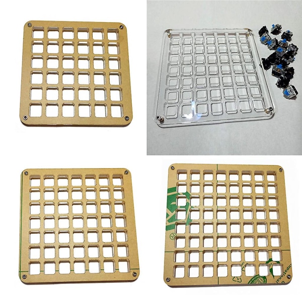 6mm Transparent Akryl Plade Switch Tester Opbevaringsbase Til Cherry Mx Switch