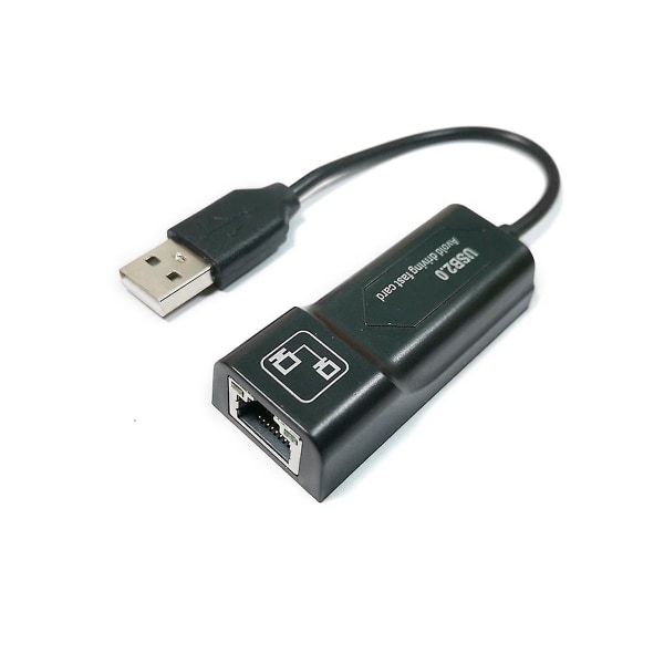 USB 2.0 til RJ45 10/100 Mbps USB Ethernet-adapter Nettverkskort LAN USB Nettverksadapter LAN RJ45-kort