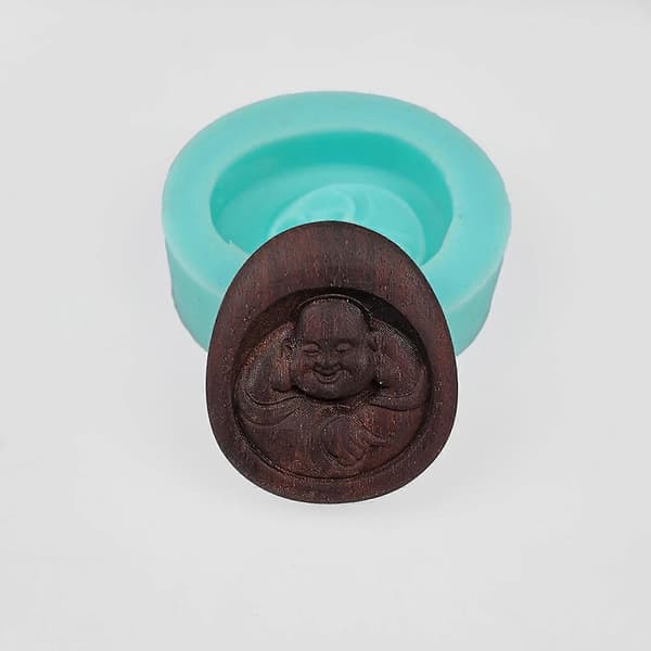 Rund Epoksyform Maitreya Buddha Silikonform Anheng For Smykkelaging