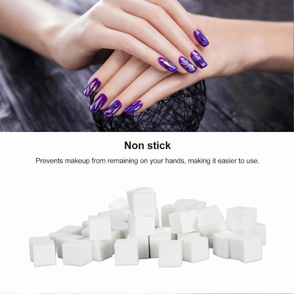 Nagelsvamp Mångsidig Multiface Mjuk Mini Rouge Blandningssvamp Manikyrverktyg för Salong