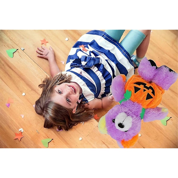 Plush bjørn Halloween fylling gresskar myk liten utstoppet dyr bjørn myk Halloween gresskar Halloween gresskar bjørn myk leketøy