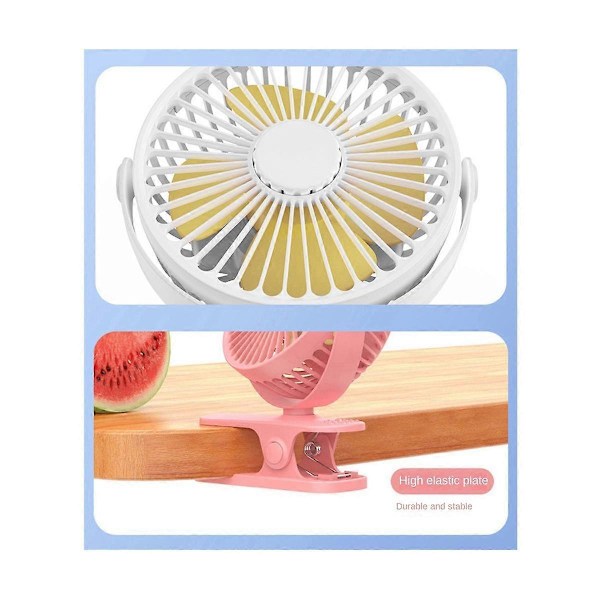 1200Mah Sommer Clip-on Ventilator Bærbar Automatisk Oscillerende Hovedventilator Genopladelig Høj Vindkraft Ventilator til Studerende Sort