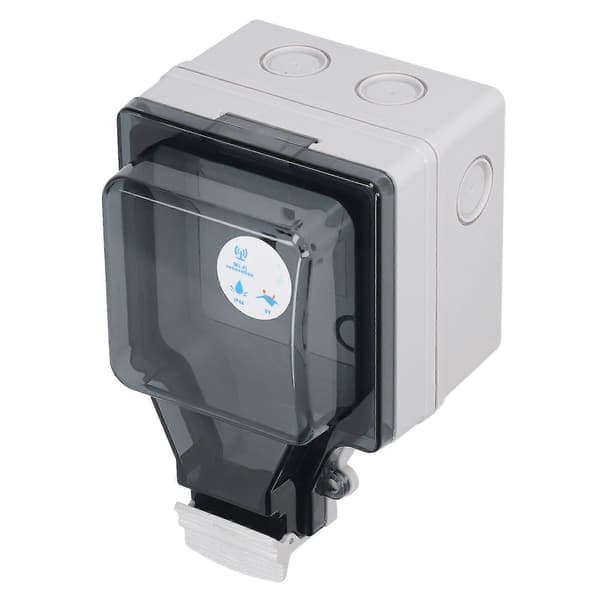 Vanntett WIFI Utendørs Stikkontakt med Timer for Terrasse Hage 110-250V 16A