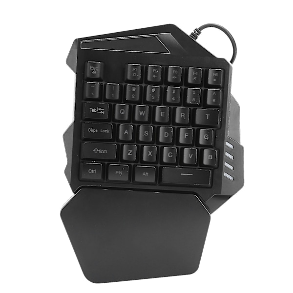G94 Enhands Gaming Tangentbord USB Kabelansluten RGB Bakgrundsbelyst 35 Tangenter Tangentbord för Dator (Blandat Ljus)