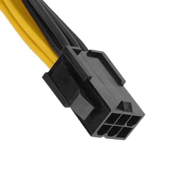 Dobbel 8-Pin (6Pin+2Pin) til 6-Pin Hunn Grafikkort Strømkabel