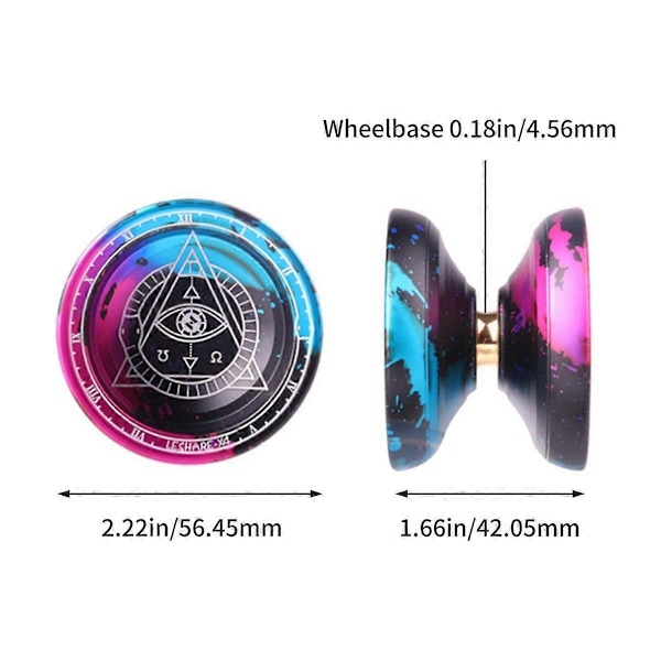 LESHARE Yoyo Magic Yoyo Professionell Tävlingsnivå YOYO Boll Enkel Metall Legering YOYO Boll
