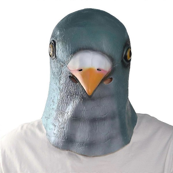 Party Animal Maske Kostume Nyhed Halloween Kostume Party Latex Fuglehoved Maske Due Maske