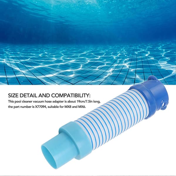 Pool Sugadapter PE X77094 Lövfångare Pool Dammsugarslang Adapter för MX8 MX6